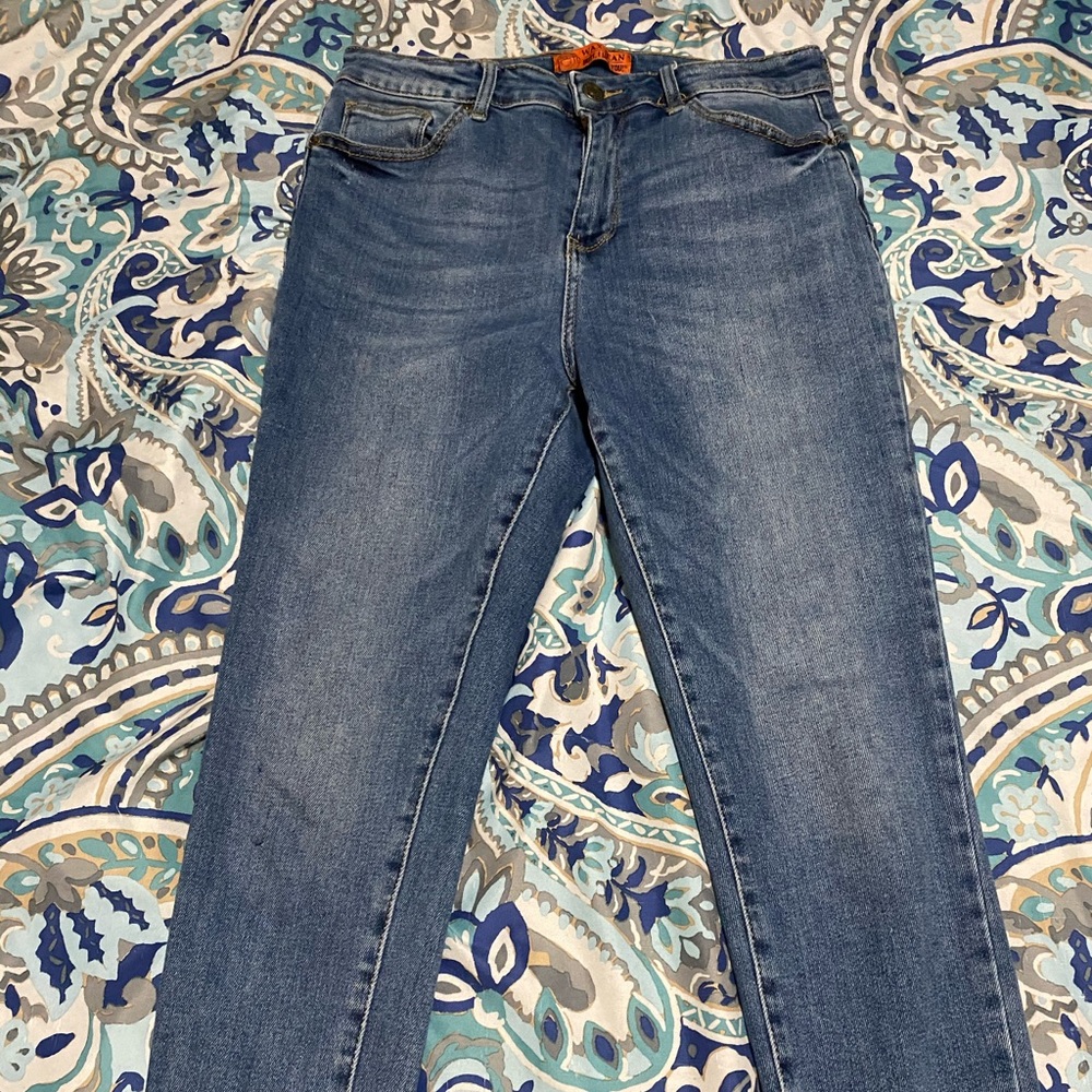 Wax jean Butt I love you denim jeans